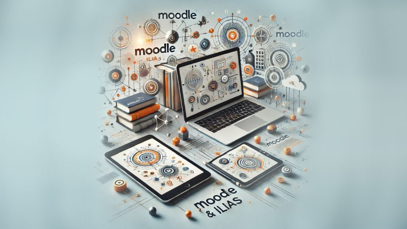 KI-generiertes Symbolbild für den Bereich Adaptive Plugins für Moodle und ILIAS