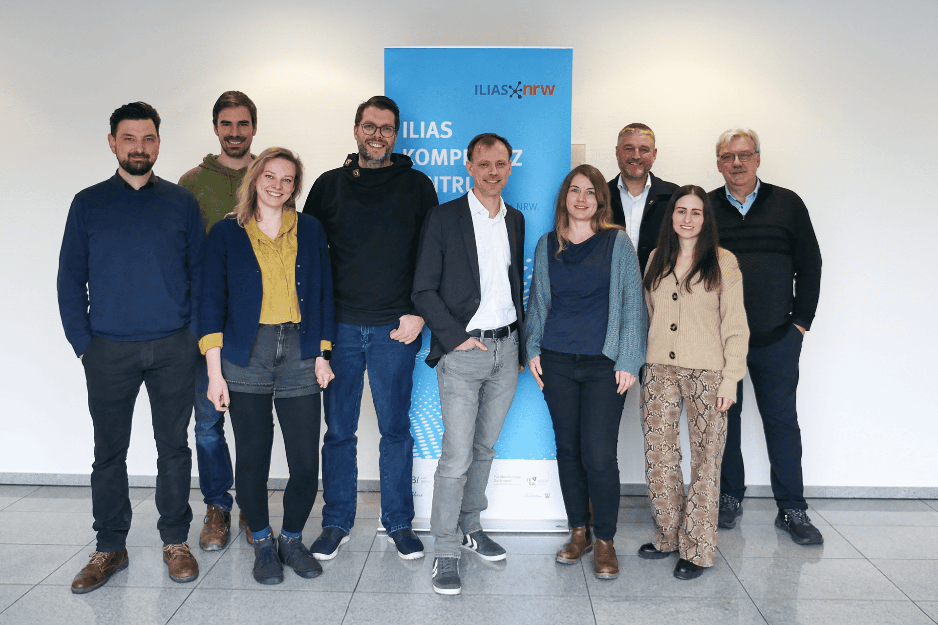 Ein Foto der ILIAS.nrw Mitarbeitenden.