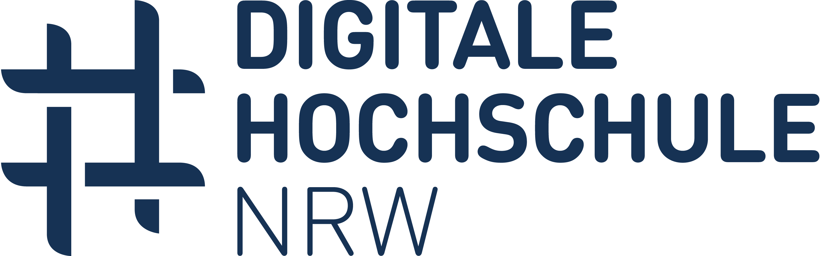 Das Bild zeigt das Logo der DH.NRW inklusive dem Schriftzug "Ein Kooperationsvorhaben empfohlen durch die: DIGITALE HOCHSCHULE NRW - INNOVATION DURCH KOOPERATION"